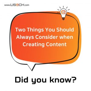 lisech arketing strategy consultants,content ceation,considerations